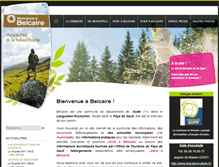 Tablet Screenshot of belcaire.fr